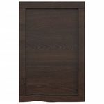 Casa si Gradina - Mobilier - Mobilier baie - Blaturi baie - Blat de baie, maro inchis, 40x50x(2-4) cm, lemn masiv tratat - Infinity.ro