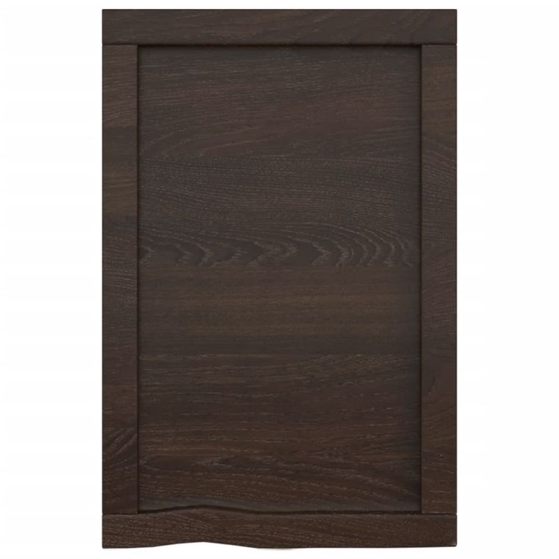 Casa si Gradina - Mobilier - Mobilier baie - Blaturi baie - Blat de baie, maro inchis, 40x50x(2-4) cm, lemn masiv tratat - Infinity.ro