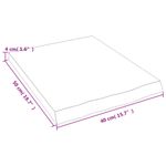 Casa si Gradina - Mobilier - Mobilier baie - Blaturi baie - Blat de baie, maro inchis, 40x50x(2-4) cm, lemn masiv tratat - Infinity.ro