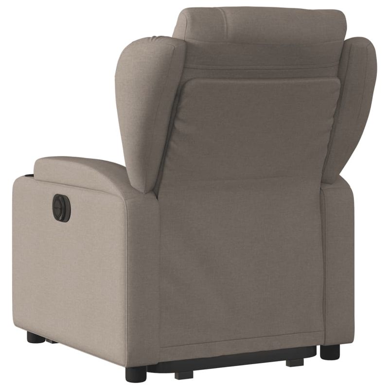 Casa si Gradina - Mobilier - Scaune si fotolii - Fotolii - Fotoliu electric rabatabil cu ridicare, gri taupe, textil - Infinity.ro