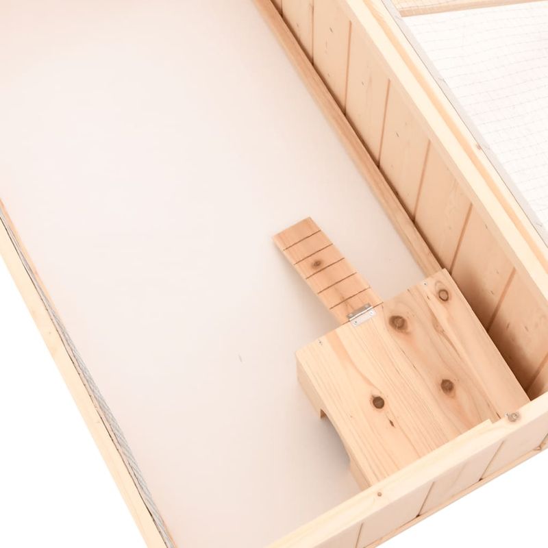 Petshop - Accesorii petshop - Culcusuri si custi - Custi interior si exterior - Cusca pentru hamsteri, 104x52x54 cm, lemn masiv de brad - Infinity.ro