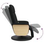 Ingrijire personala si Cosmetice - Sanatate si wellness - Articole wellness - Fotolii de masaj - Fotoliu de masaj rabatabil cu suport de picioare, negru, textil - Infinity.ro