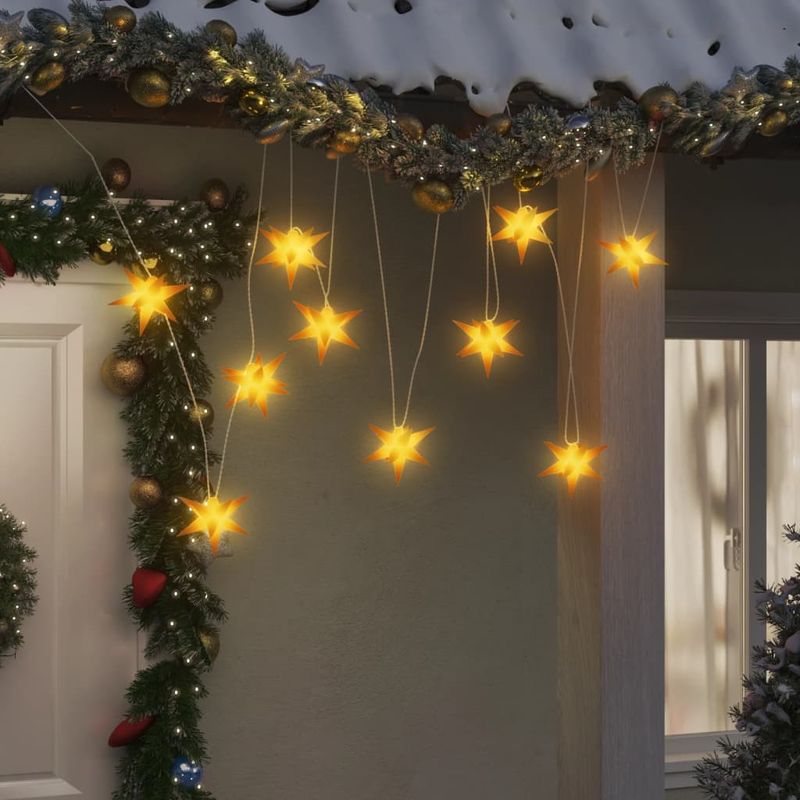 Casa si Gradina - Decoratiuni - Decoratiuni de sezon - Lumina de Craciun 10 LED-uri galben 10 cm - Infinity.ro