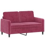 Casa si Gradina - Mobilier - Seturi de mobilier - Seturi living - Set canapele, 2 piese, rosu vin, catifea - Infinity.ro