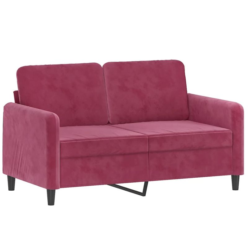 Casa si Gradina - Mobilier - Seturi de mobilier - Seturi living - Set canapele, 2 piese, rosu vin, catifea - Infinity.ro