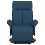 Casa si Gradina - Mobilier - Scaune si fotolii - Fotolii - Fotoliu rabatabil cu suport de picioare, albastru, textil - Infinity.ro