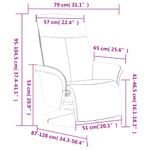 Casa si Gradina - Mobilier - Scaune si fotolii - Fotolii - Fotoliu rabatabil cu suport de picioare, gri deschis, textil - Infinity.ro