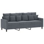 Casa si Gradina - Mobilier - Seturi de mobilier - Seturi living - Set de canapele cu perne, 2 piese, gri inchis, catifea - Infinity.ro