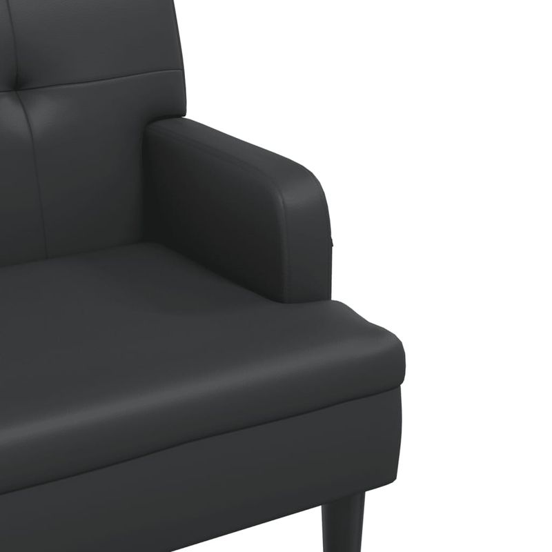 Casa si Gradina - Mobilier - Canapele si coltare - Banchete - Bancheta cu spatar, negru, 112x65,5x75 cm, piele ecologica - Infinity.ro