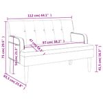 Casa si Gradina - Mobilier - Canapele si coltare - Banchete - Bancheta cu spatar, negru, 112x65,5x75 cm, piele ecologica - Infinity.ro