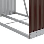 Casa si Gradina - Termice - Sobe, Seminee si accesorii - Accesorii seminee si sobe - Suport pentru busteni, maro, 80x45x190 cm, otel galvanizat - Infinity.ro