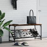 Casa si Gradina - Mobilier - Organizare si depozitare - Organizator incaltaminte - Pantofar, stejar fumuriu, 90x30x45cm, lemn prelucrat - Infinity.ro