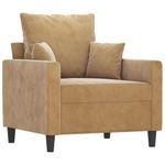 Casa si Gradina - Mobilier - Seturi de mobilier - Seturi living - Set de canapele cu perne, 3 piese, maro, catifea - Infinity.ro