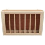 Petshop - Accesorii petshop - Castroane si adapatori - Hranitor pentru fan de iepuri, 37x18,5x23 cm, lemn masiv brad - Infinity.ro