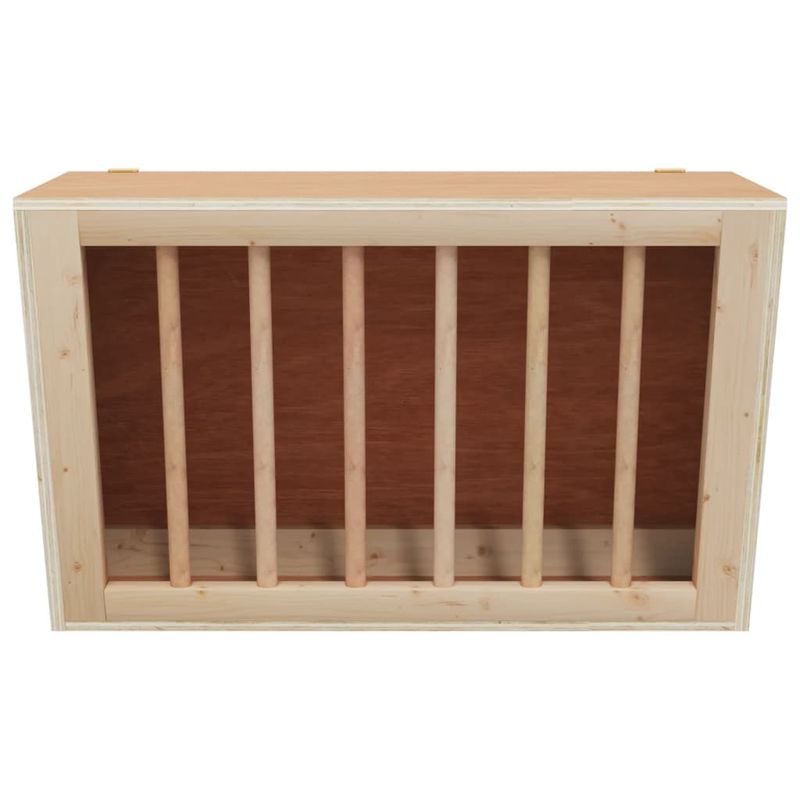 Petshop - Accesorii petshop - Castroane si adapatori - Hranitor pentru fan de iepuri, 37x18,5x23 cm, lemn masiv brad - Infinity.ro