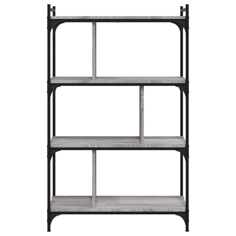 Casa si Gradina - Mobilier - Biblioteci si rafturi - Biblioteci - Biblioteca cu 4 niveluri gri sonoma 76x32x123 cm lemn compozit - Infinity.ro