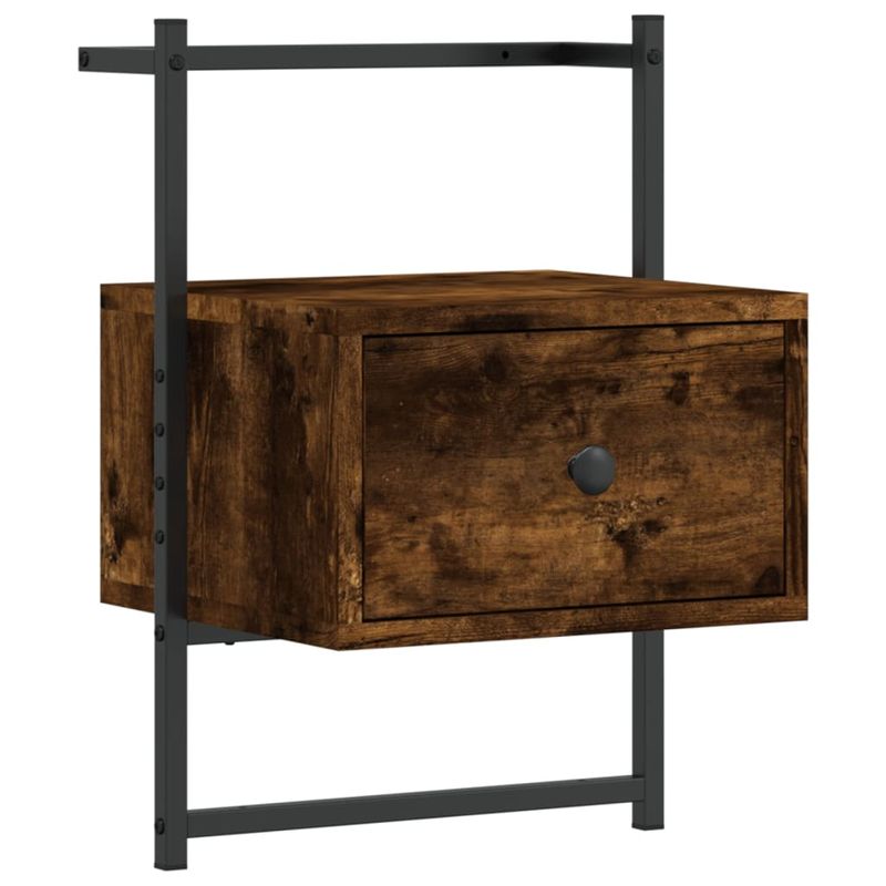 Casa si Gradina - Mobilier - Comode si corpuri - Noptiere - Noptiere de perete, 2 buc., stejar fumuriu, 35x30x51 cm, lemn - Infinity.ro