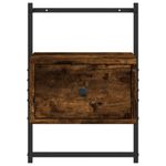 Casa si Gradina - Mobilier - Comode si corpuri - Noptiere - Noptiere de perete, 2 buc., stejar fumuriu, 35x30x51 cm, lemn - Infinity.ro