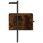 Casa si Gradina - Mobilier - Comode si corpuri - Noptiere - Noptiere de perete, 2 buc., stejar fumuriu, 35x30x51 cm, lemn - Infinity.ro