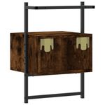 Casa si Gradina - Mobilier - Comode si corpuri - Noptiere - Noptiere de perete, 2 buc., stejar fumuriu, 35x30x51 cm, lemn - Infinity.ro