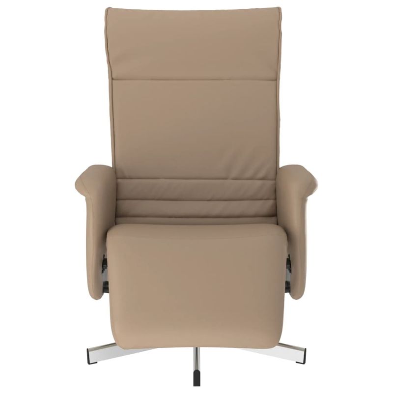 Casa si Gradina - Mobilier - Scaune si fotolii - Fotolii - Fotoliu rabatabil cu suport picioare cappuccino piele ecologica - Infinity.ro