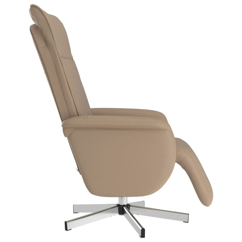 Casa si Gradina - Mobilier - Scaune si fotolii - Fotolii - Fotoliu rabatabil cu suport picioare cappuccino piele ecologica - Infinity.ro