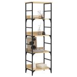 Casa si Gradina - Mobilier - Biblioteci si rafturi - Biblioteci - Biblioteca, stejar sonoma, 50x33x153 cm, lemn prelucrat - Infinity.ro