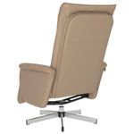 Casa si Gradina - Mobilier - Scaune si fotolii - Fotolii - Fotoliu rabatabil cu suport picioare cappuccino piele ecologica - Infinity.ro
