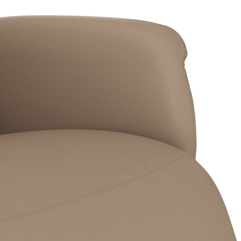 Casa si Gradina - Mobilier - Scaune si fotolii - Fotolii - Fotoliu rabatabil cu suport picioare cappuccino piele ecologica - Infinity.ro