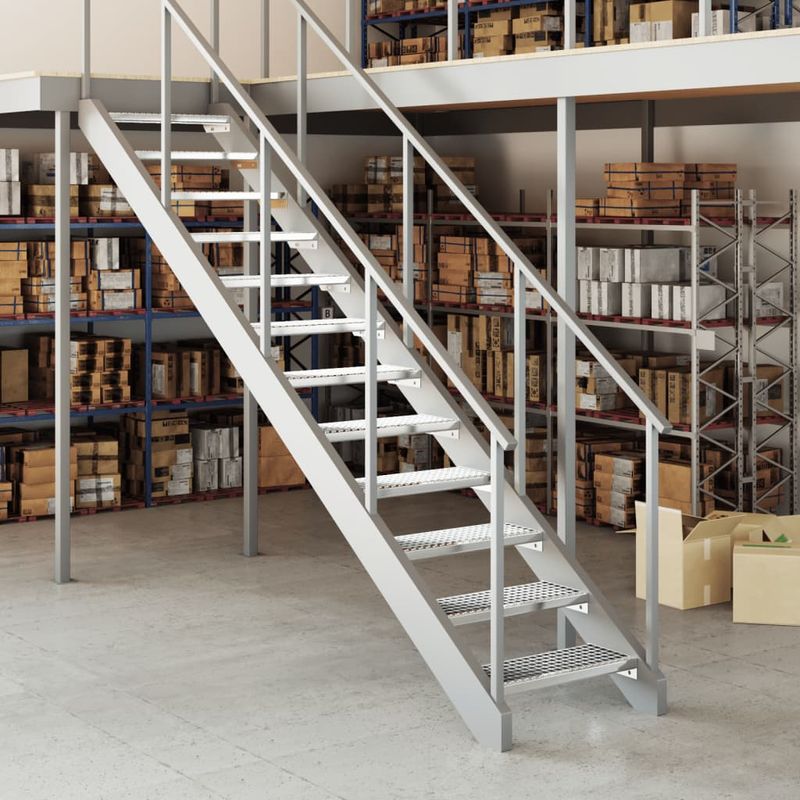 Casa si Gradina - Textile si covoare - Covoare - Covoare casa - Treapta tip gratar, 60x24x7 cm, otel galvanizat, model blocat prin presare - Infinity.ro