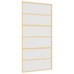 Casa si Gradina - Constructii - Usi interior, exterior si garaj - Usi interior - Usa glisanta, auriu, 102,5x205 cm, sticla ESG mata si aluminiu - Infinity.ro