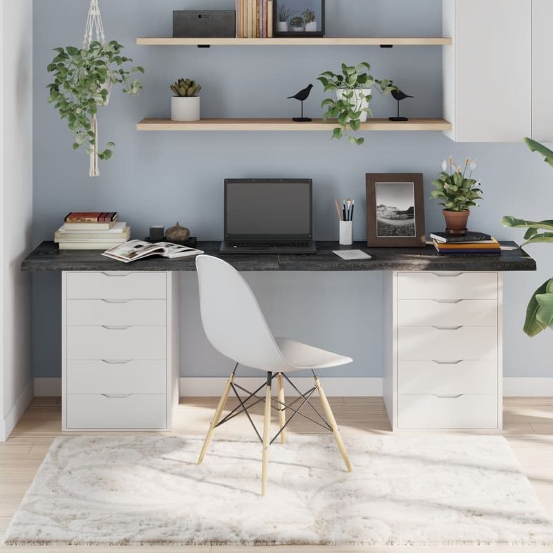 Casa si Gradina - Mobilier - Feronerie si accesorii mobila - Blat de masa maro 200x50x(2-4) cm, lemn masiv stejar tratat, maro închis - Infinity.ro