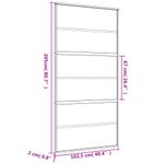 Casa si Gradina - Constructii - Usi interior, exterior si garaj - Usi interior - Usa glisanta, auriu, 102,5x205 cm, sticla ESG mata si aluminiu - Infinity.ro