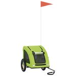 Petshop - Accesorii petshop - Culcusuri si custi - Genti si articole transport - Remorca de bicicleta animale companie, verde textil oxford/fier, mărime 124x53x53 cm - Infinity.ro