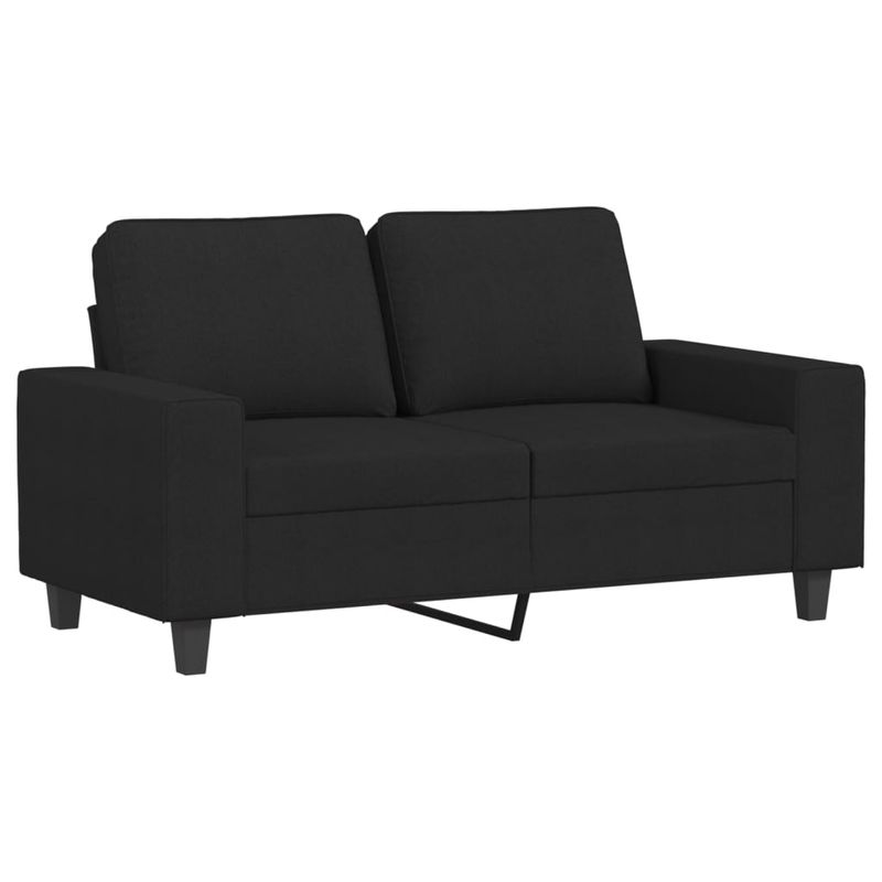 Casa si Gradina - Mobilier - Seturi de mobilier - Seturi living - Set de canapele, 2 piese, negru, material textil - Infinity.ro