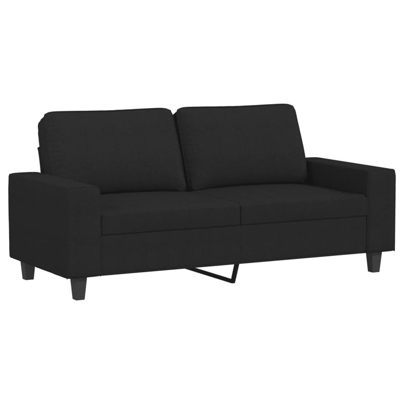 Casa si Gradina - Mobilier - Seturi de mobilier - Seturi living - Set de canapele, 2 piese, negru, material textil - Infinity.ro
