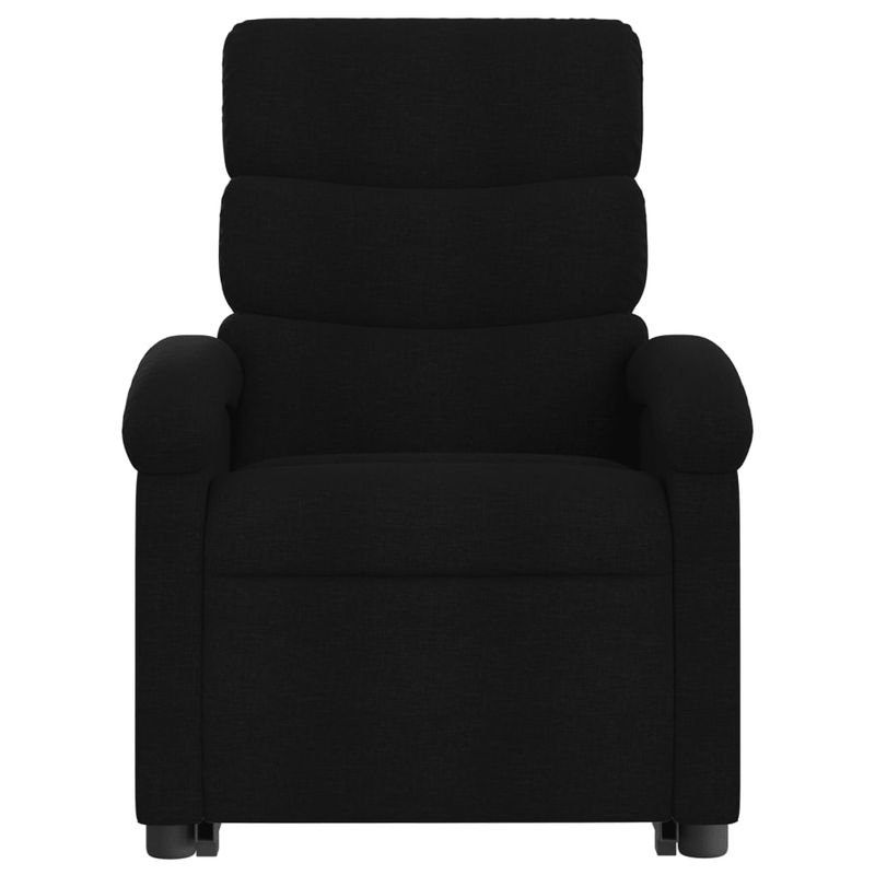 Ingrijire personala si Cosmetice - Sanatate si wellness - Articole wellness - Fotolii de masaj - Fotoliu rabatabil de masaj, cu ridicare, negru, material textil - Infinity.ro
