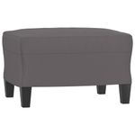 Casa si Gradina - Mobilier - Seturi de mobilier - Seturi living - Set de canapele cu perne, 3 piese, gri, piele ecologica - Infinity.ro