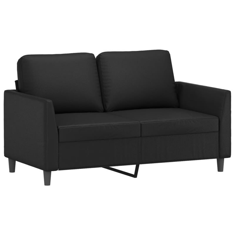 Casa si Gradina - Mobilier - Canapele si coltare - Canapele - Canapea cu 2 locuri, negru, 120 cm, piele ecologica - Infinity.ro