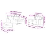 Casa si Gradina - Mobilier - Seturi de mobilier - Seturi living - Set de canapele cu perne, 3 piese, gri, piele ecologica - Infinity.ro