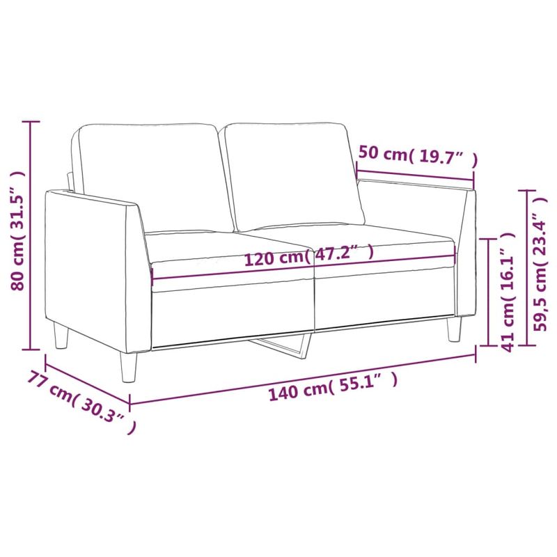 Casa si Gradina - Mobilier - Canapele si coltare - Canapele - Canapea cu 2 locuri, negru, 120 cm, piele ecologica - Infinity.ro