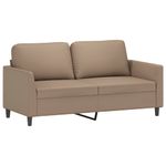 Casa si Gradina - Mobilier - Canapele si coltare - Canapele - Canapea cu 2 locuri, cappuccino, 140 cm, piele ecologica - Infinity.ro