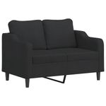 Casa si Gradina - Mobilier - Seturi de mobilier - Seturi living - Set de canapele cu perne, 2 piese, negru, textil - Infinity.ro