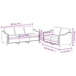 Casa si Gradina - Mobilier - Seturi de mobilier - Seturi living - Set de canapele cu perne, 2 piese, negru, textil - Infinity.ro