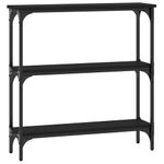 Casa si Gradina - Mobilier - Comode si corpuri - Console - Masa consola, negru, 75x22,5x75 cm, lemn prelucrat - Infinity.ro
