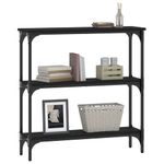 Casa si Gradina - Mobilier - Comode si corpuri - Console - Masa consola, negru, 75x22,5x75 cm, lemn prelucrat - Infinity.ro