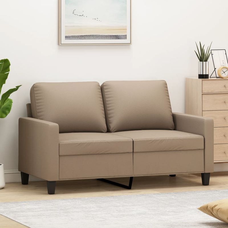 Casa si Gradina - Mobilier - Canapele si coltare - Canapele - Canapea cu 2 locuri, cappuccino, 120 cm, piele ecologica - Infinity.ro