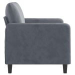 Casa si Gradina - Mobilier - Canapele si coltare - Canapele - Canapea cu 2 locuri, gri inchis, 120 cm, catifea - Infinity.ro