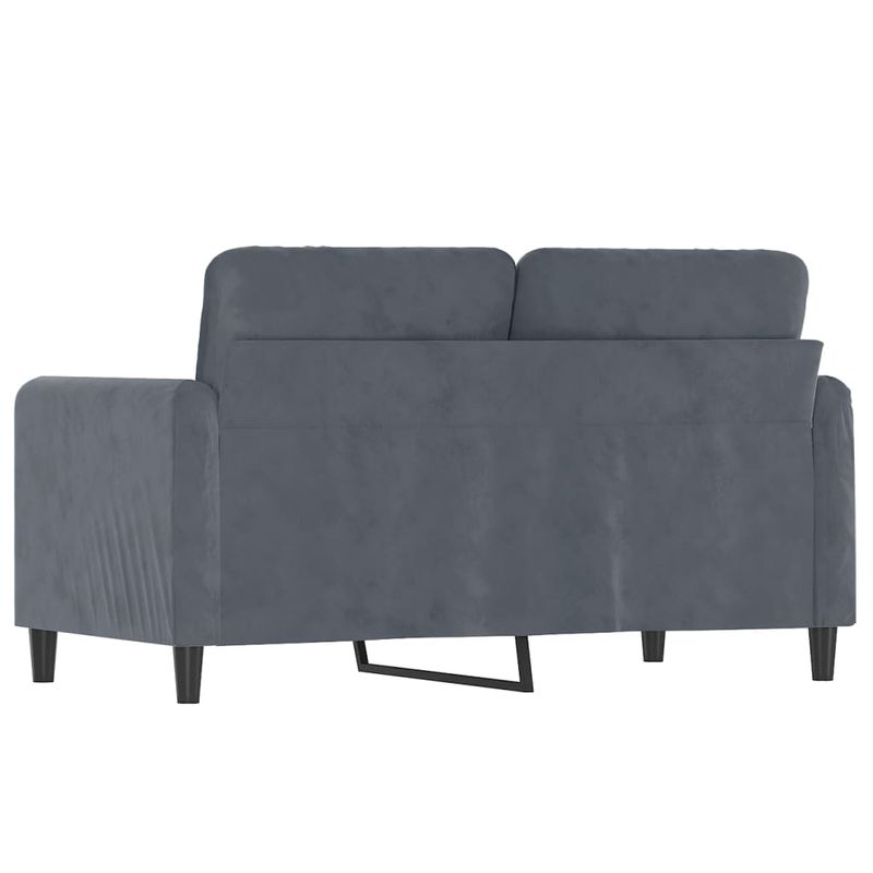 Casa si Gradina - Mobilier - Canapele si coltare - Canapele - Canapea cu 2 locuri, gri inchis, 120 cm, catifea - Infinity.ro