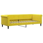 Casa si Gradina - Mobilier - Paturi si accesorii - Paturi - Pat de zi cu extensie si sertare, galben, 80x200 cm, catifea - Infinity.ro